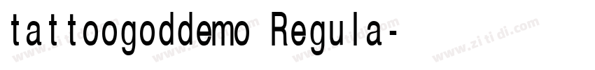 tattoogoddemo Regula字体转换
